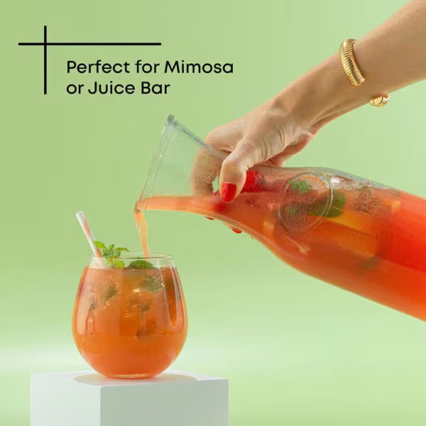 1L Glass Carafe with Plastic Lid