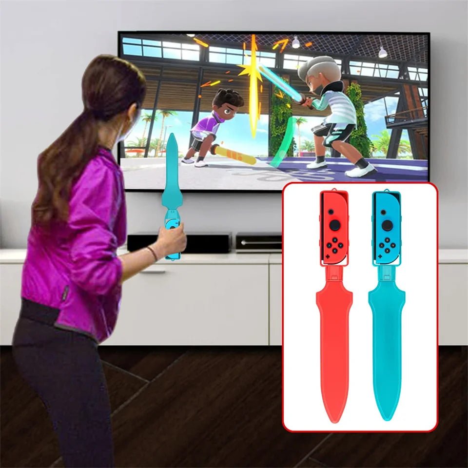 10 in 1 Switch Sports Accessories Bundle for Nintendo Switch Oled Game Sports Accessories Kit with Golf Clubs Golf Clubs -