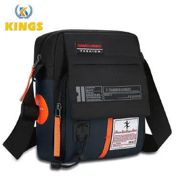 Men's Durable Nylon Chest Sling Bag - Lightweight, Multi-Pocket Crossbody Design