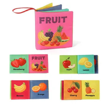 Baby Sensory Crinkle Cloth Book Soft Tactile Interactive