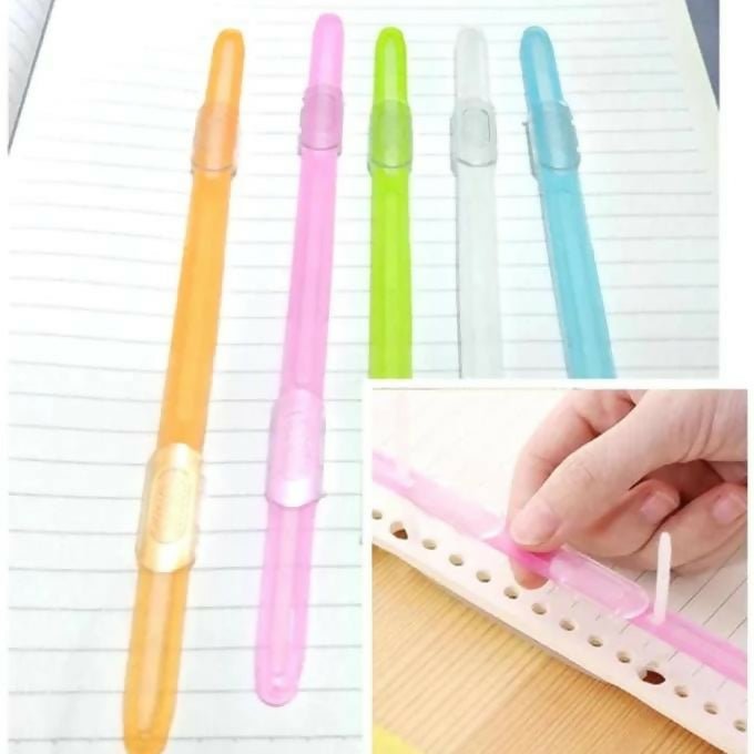 10's/pack Plastic Paper Fasteners DL - 7210 Mix Colour 8" Double Holes Document -