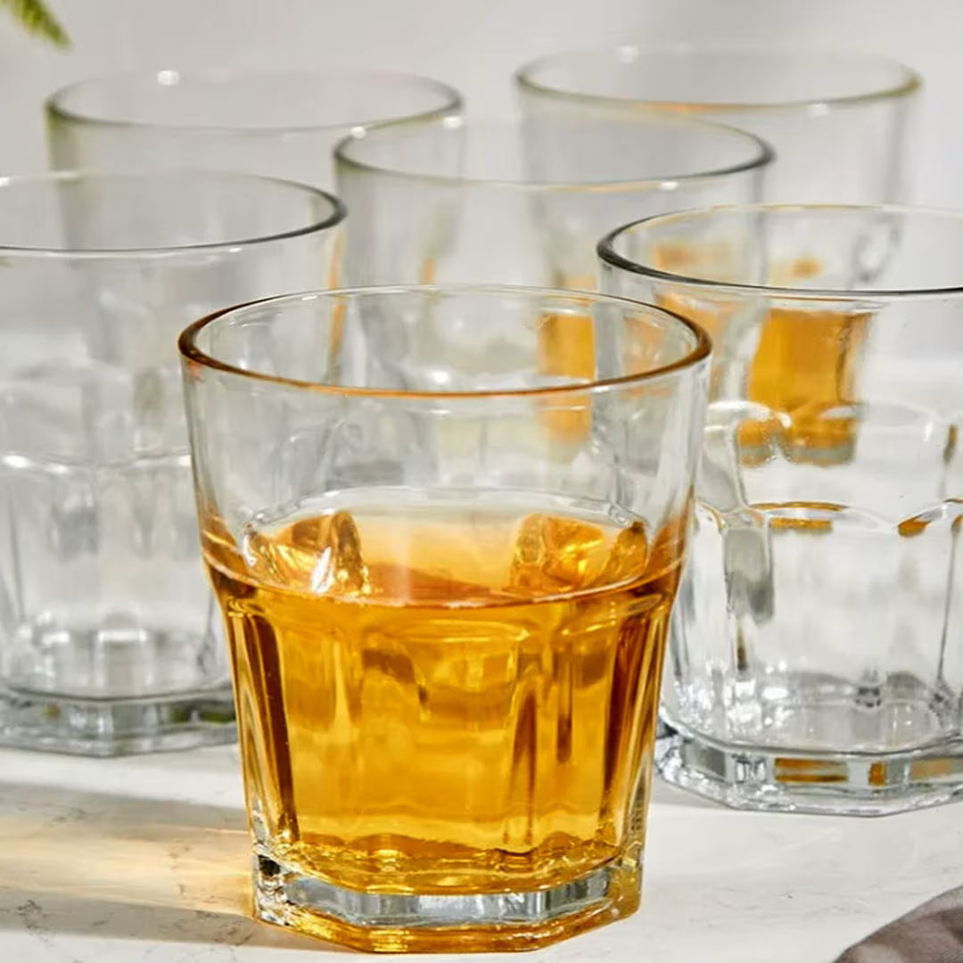 6pc 230ml Classic Short Whiskey & Juice Glass Set