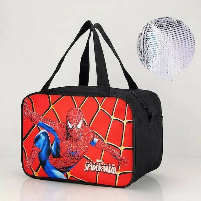 Big Size Insulated Kids Themed Lunch Bags, Portable Cooler Lunch Bag, Lunch Bag for Children, Picnic Bag for Work, School and Travel (W20cm * L28cm * H21cm)