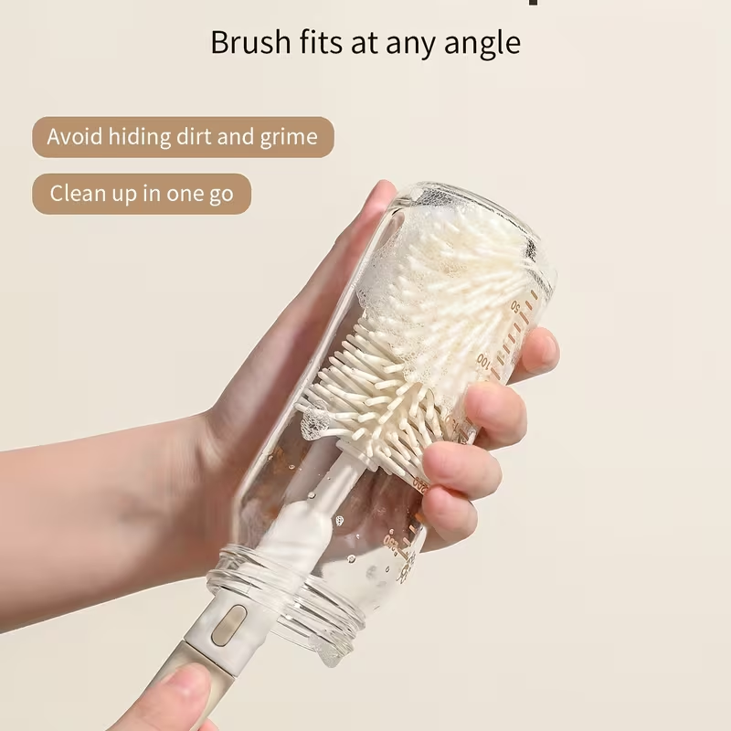 Generic Silicone Baby Bottle Cleaning Brush Set Multi-Functional 4-Piece