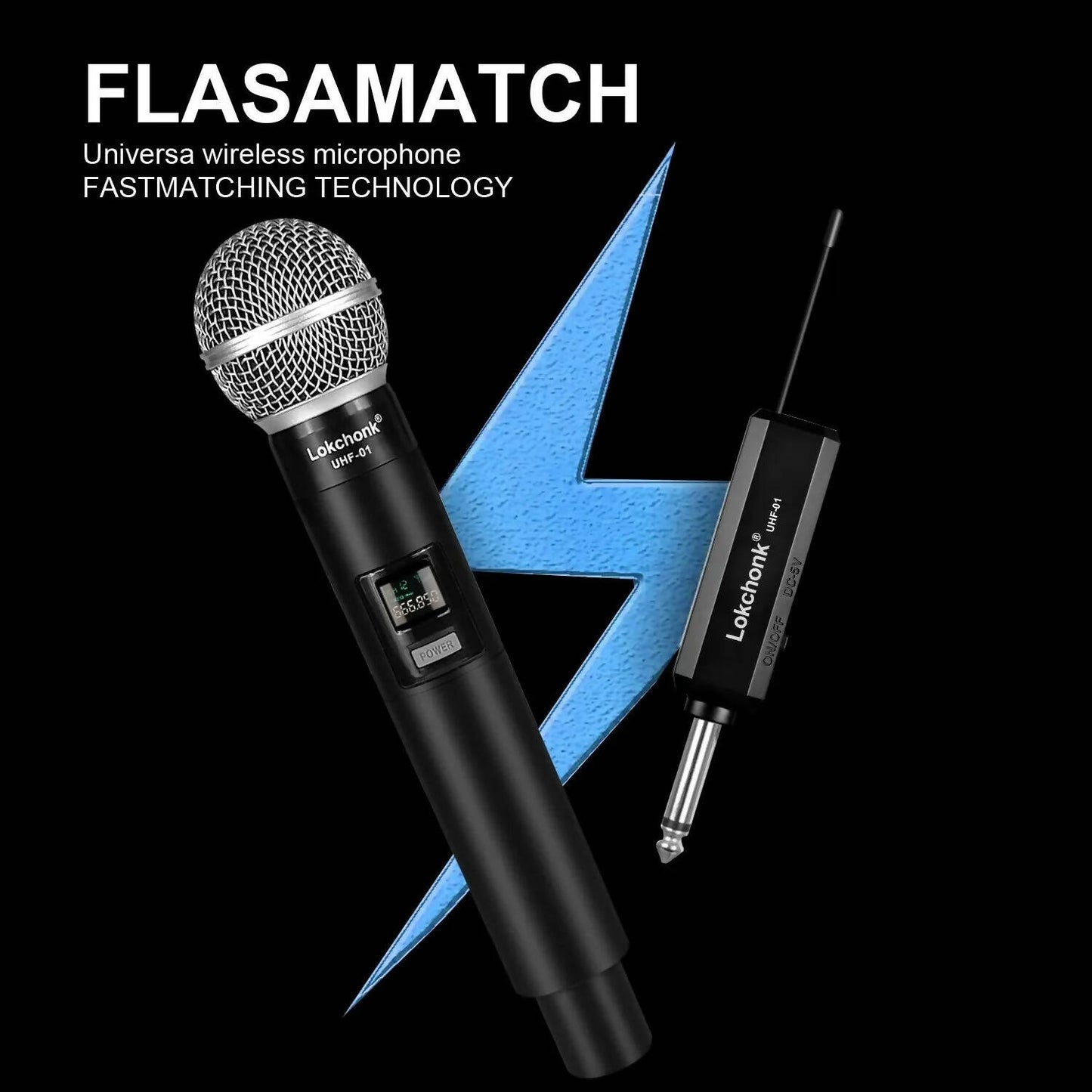 Wireless Microphone 2 Channel UHF Fixed Frequency Handheld Mic Microphone For Party Karaoke Professional Church Show Meeting