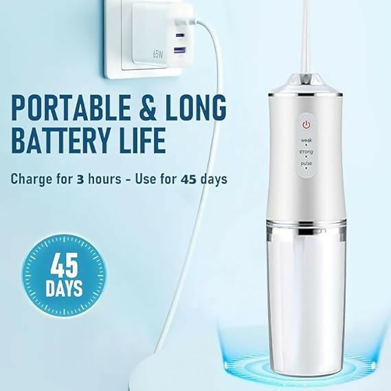 Oral Irrigator Portable Dental Water Flosser USB Rechargeable Water Jet Floss Tooth Pick