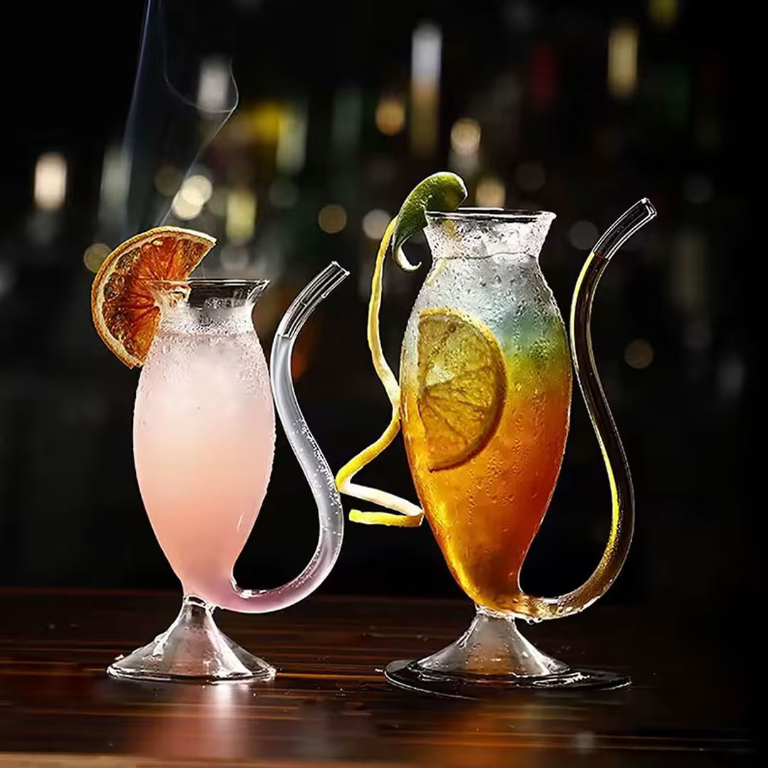 300ml Curved Straw Cocktail Glass (Per Pc)
