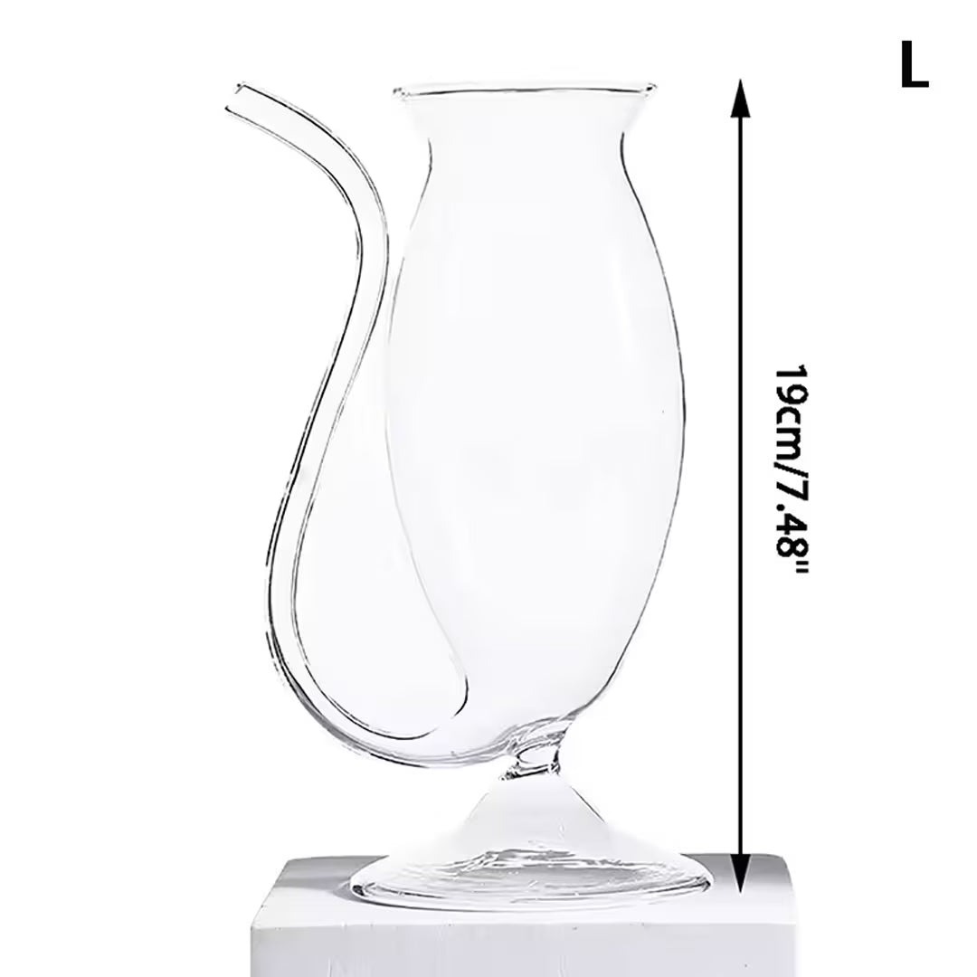 300ml Curved Straw Cocktail Glass (Per Pc)