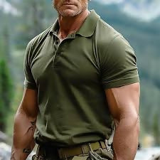 Military Green polo Tshirt