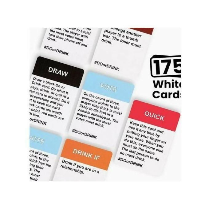 Do Or Drink Cards Game - Black