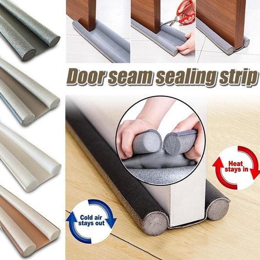 Flexible Door Bottom Seal Strip – Draft Stopper & Noise Blocker | Self-Adhesive Gap Guard for Home & Office