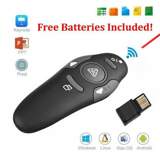 KTPYRP Wireless PowerPoint Remote Presentation Clicker - Clicker For Powerpoint Presentations
