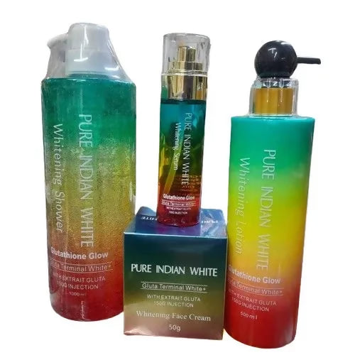 Pure Indian White Glutathione Glow Whitening Set  NairoMarket