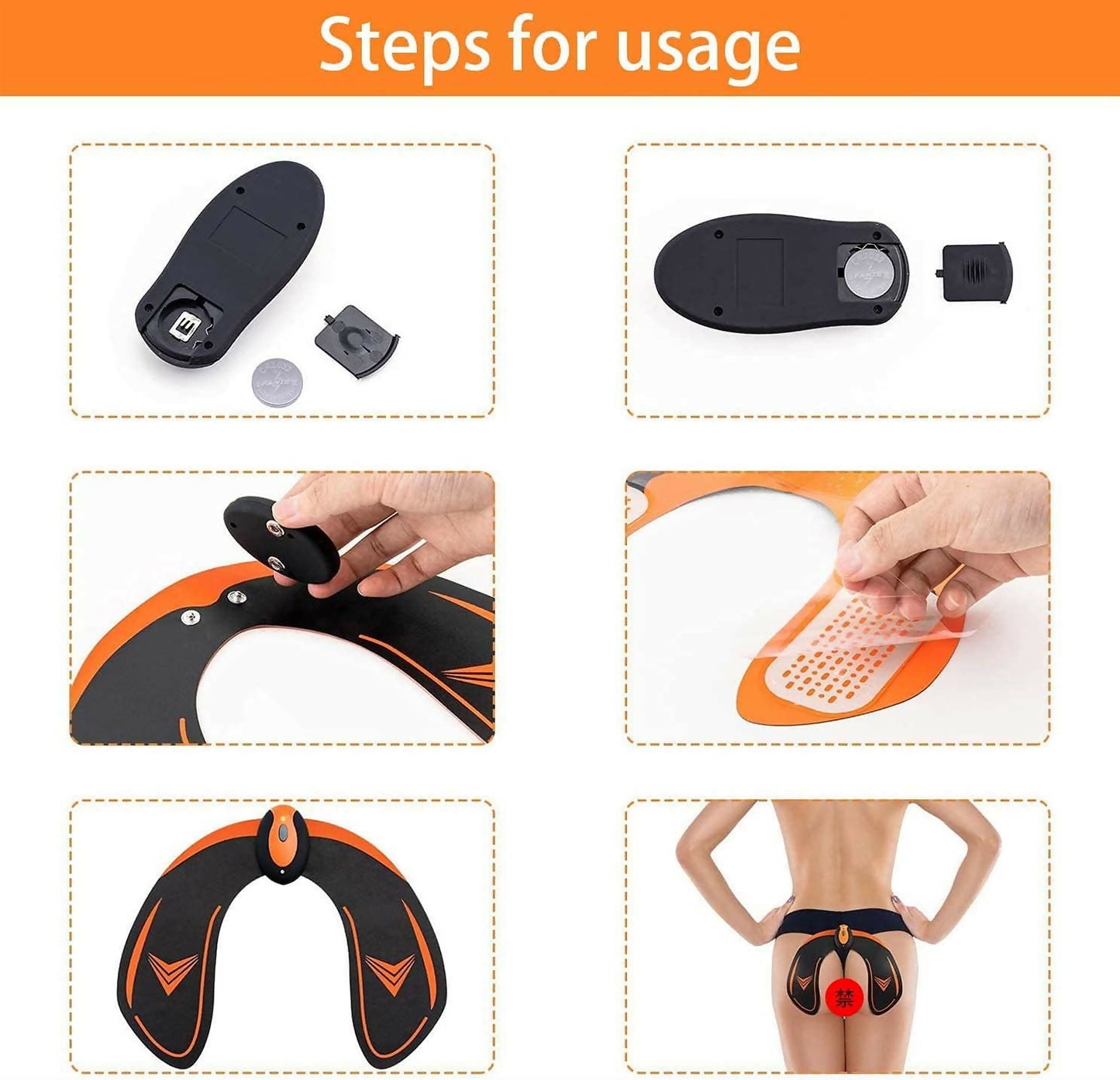 Butt/Hip Enlargement Trainer Wireless EMS Muscle Stimulator