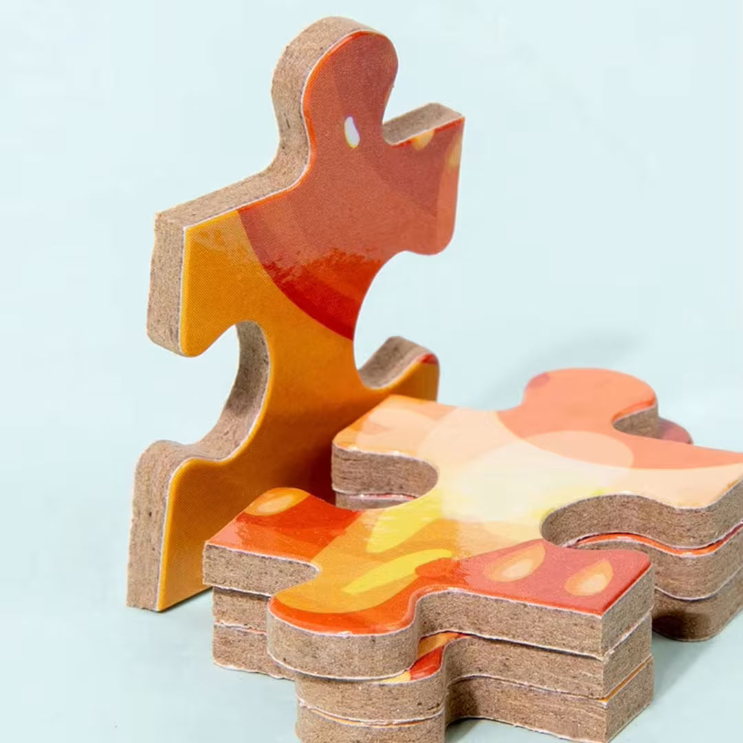 64pc Educational Wooden Puzzle Set