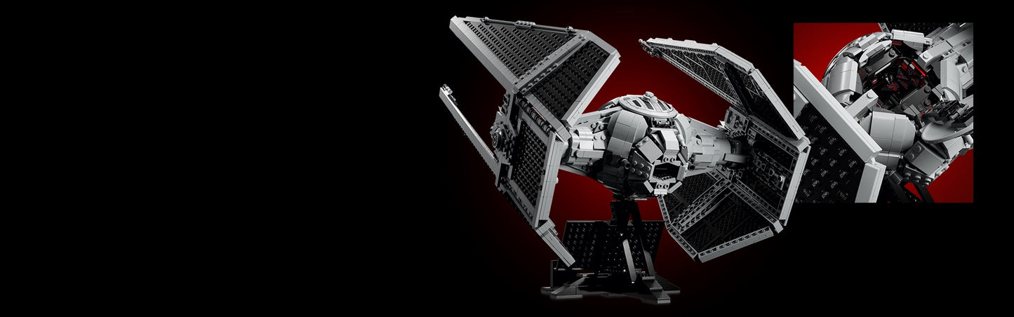 New Spaceship TIE 1931Pcs Interceptors Bricks Model Sets Building Blocks Modified from Imperial Fighters Assembly MOC Toys Gifts