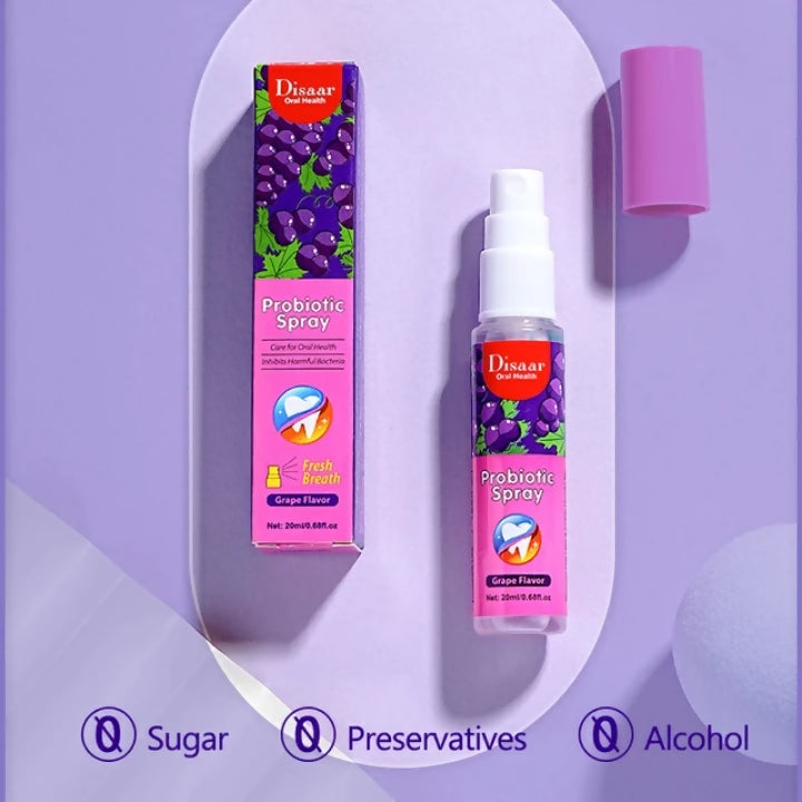 Disaar Probiotic Grape Flavor Oral Freshener - 20ml