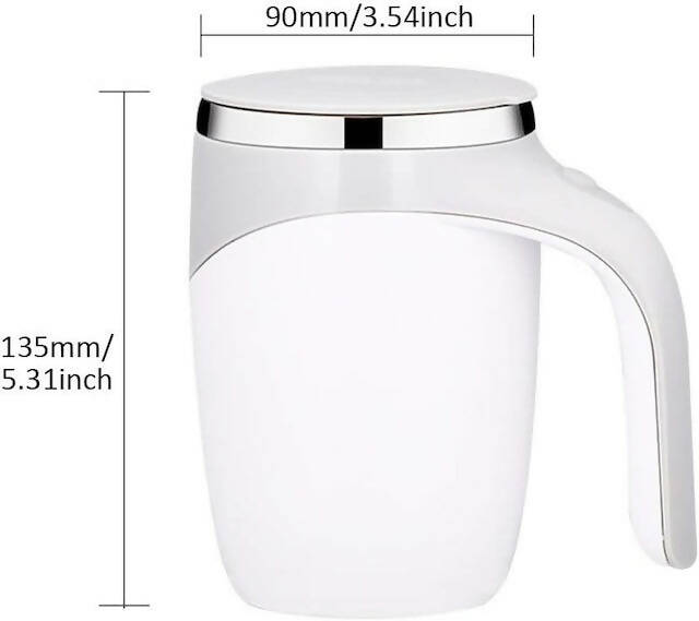 Electric Stirring Coffee Mug, Self Stirring Mug, Rotating Mixing Cup for Home, Electric Stainless Steel Self Mixing Coffee Mug, Suitable for Coffee, Milk, Cocoa
