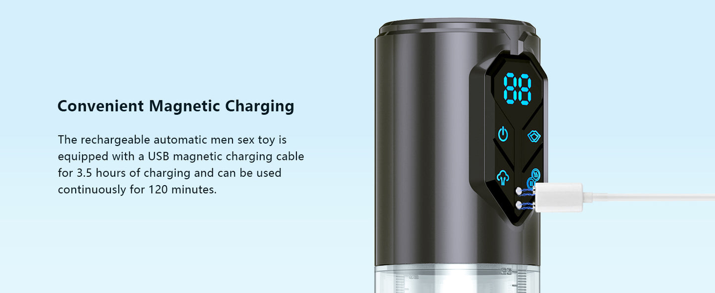 HESEKS Vacuum Sucking Electric Penis Pump Air Water Penis Extender Dick Training Automatic Male Masturbator Sex Toy for Men 18+