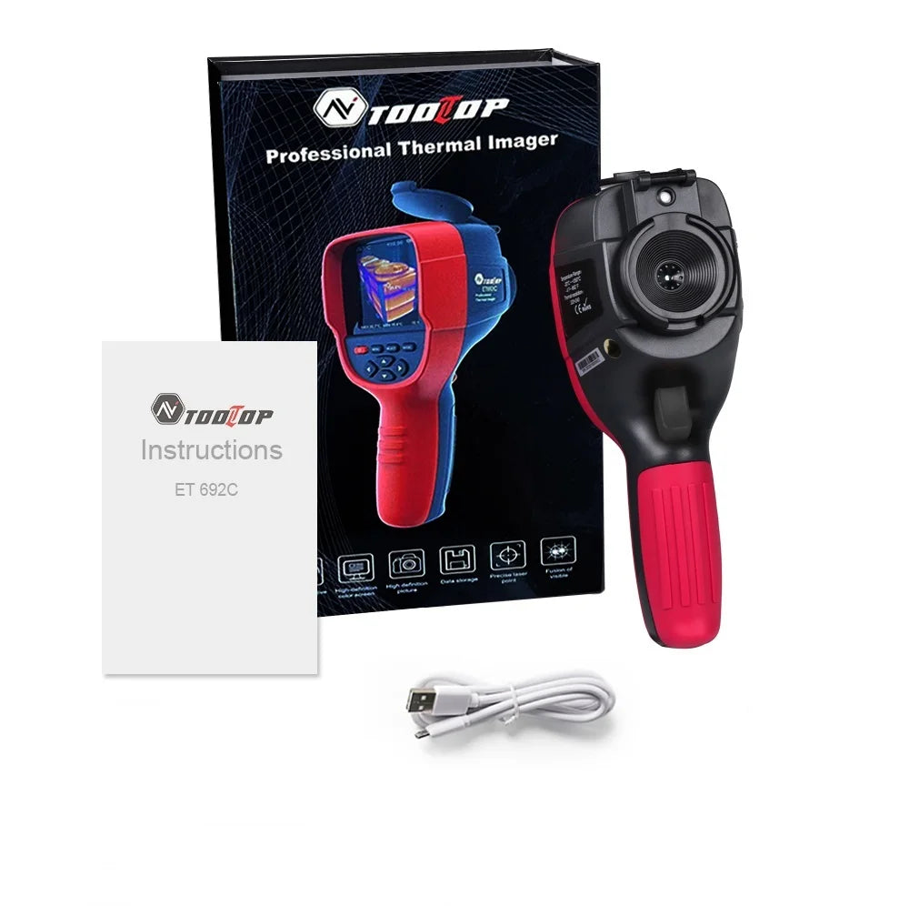 TOOLTOP ET692C Professional Thermal Imaging Camera 256*192 Handheld Thermal Imager for Pipeline Heating Leak Automotive Inspect