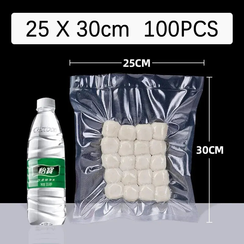 100 Quart Vacuum Sealer Bags for Food Saver, Seal a Meal, Grade, Heavy Duty, Great for vac storage, Meal Prep or Sous Vide