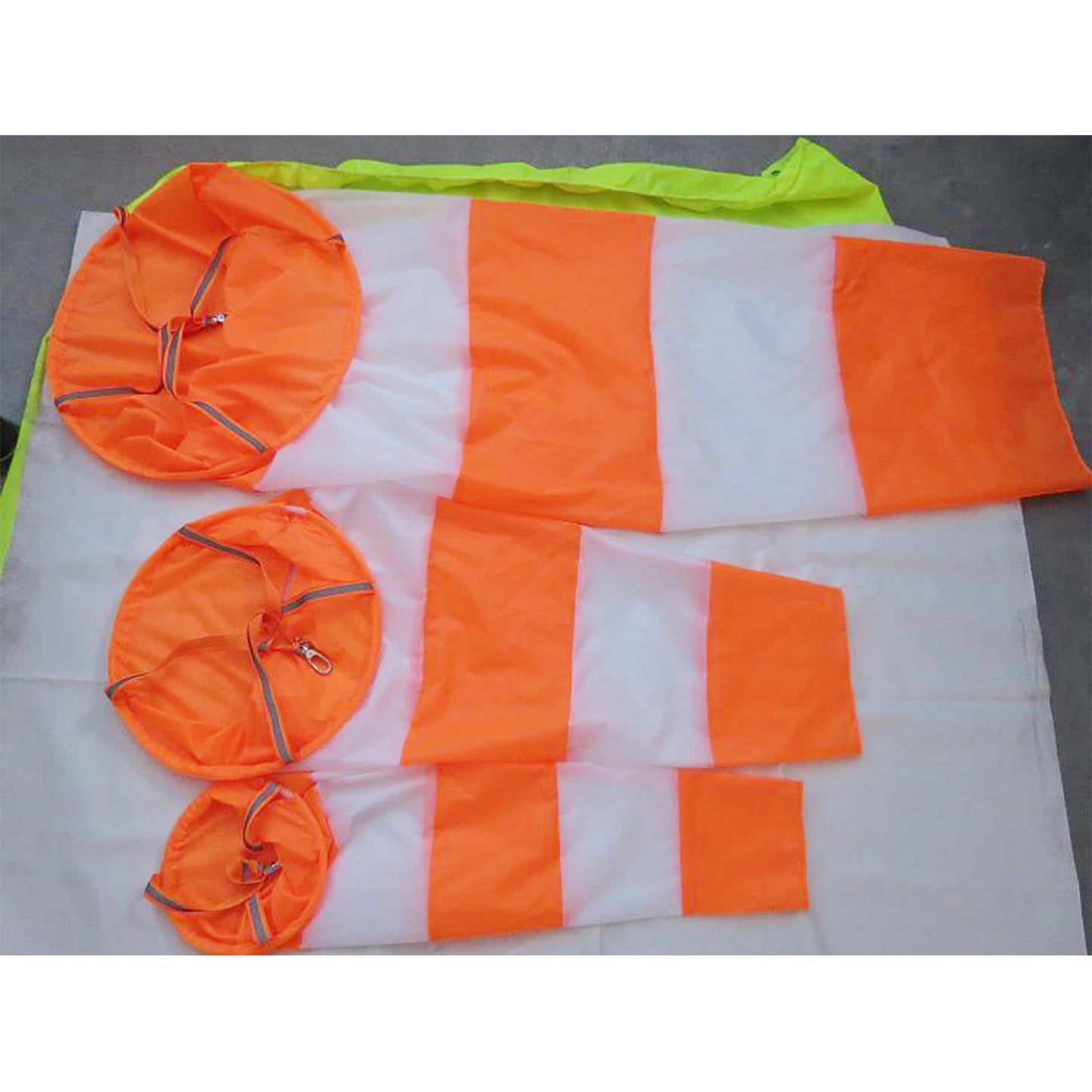Heavy Duty Airport Windsock with Reflective Belt Hanging Wind Measurement Sock Bag Rainbow Wind Direction Indicator Sock Farm