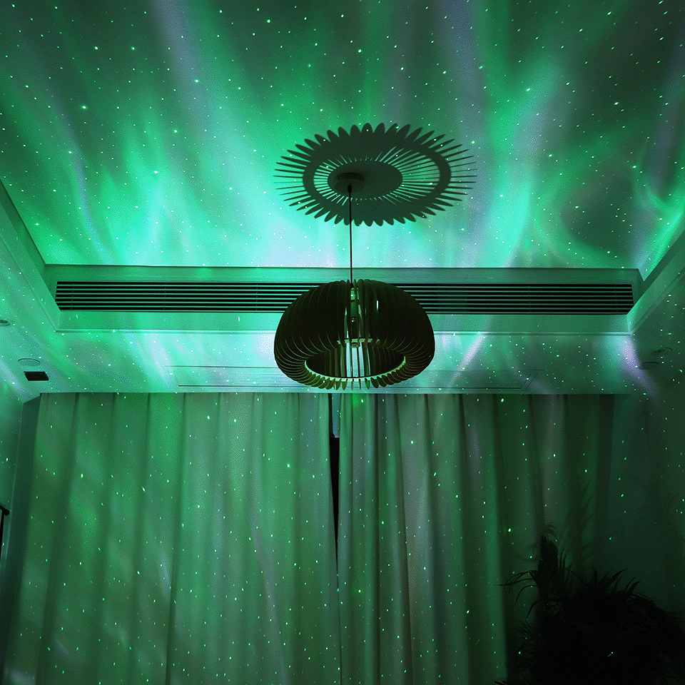 Star Projector LED Aurora Projector Bluetooth Speaker Night Light White Noise Galaxy Projector For Bedroom Kids Decoration Home