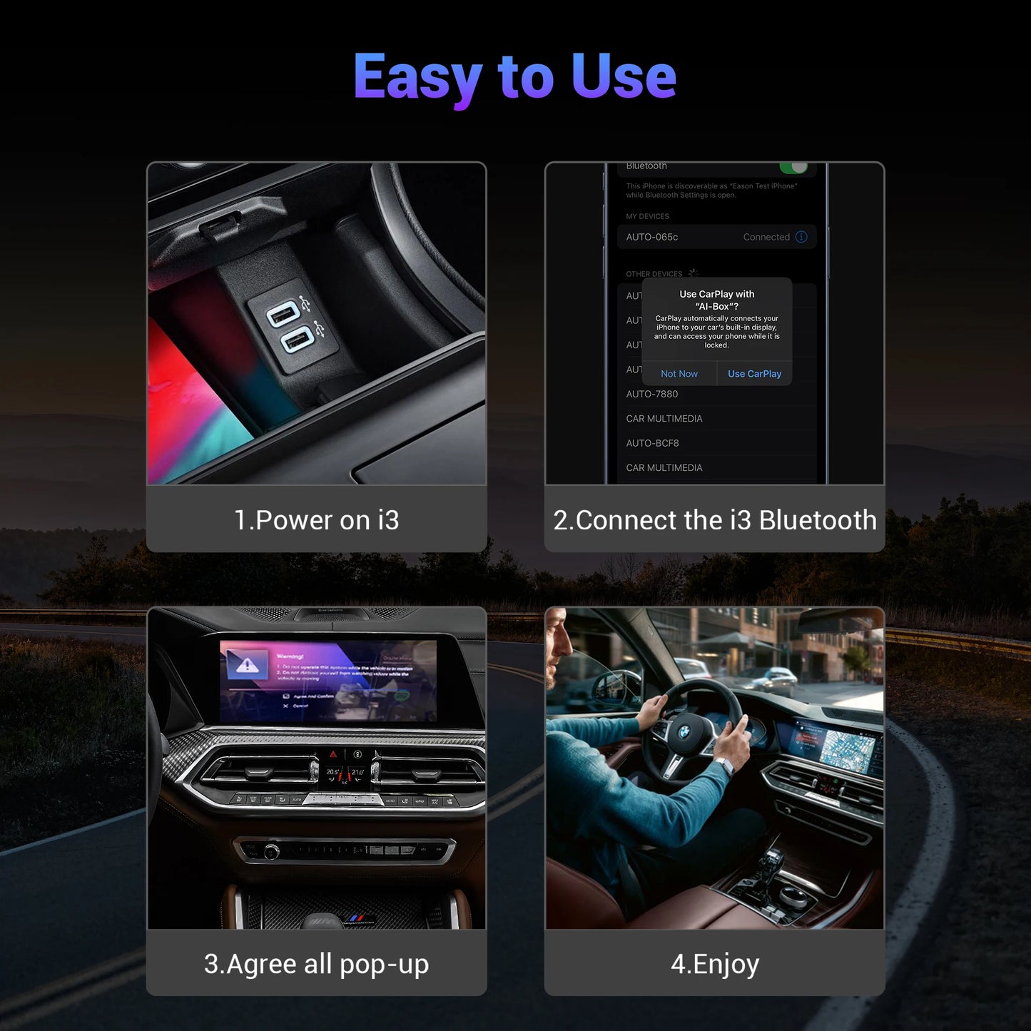 OTTOCAST Android 13 AI Box for BMW Wireless CarPlay for Netflix for BMW ID6 ID7 ID8 Car Accessories 2025 New Year Gift for Men