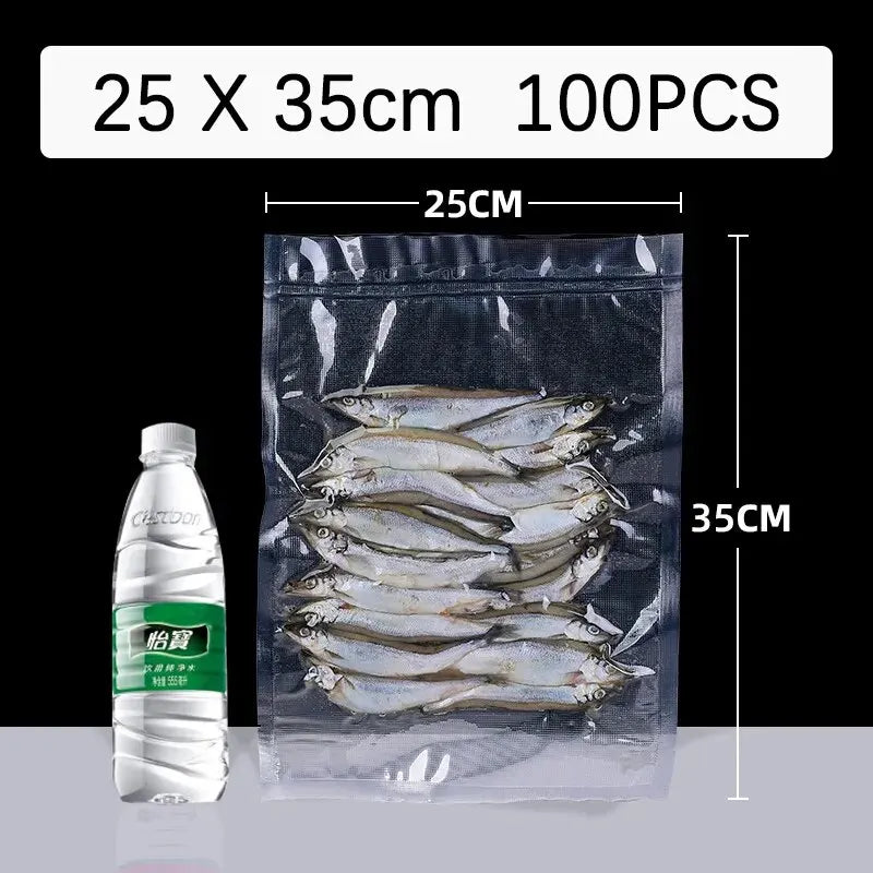 100 Quart Vacuum Sealer Bags for Food Saver, Seal a Meal, Grade, Heavy Duty, Great for vac storage, Meal Prep or Sous Vide