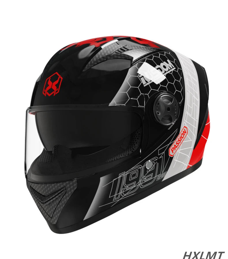 Safety Motorcycle Helmet Racing Full Helmet Motorcycle Classic Collar Helmet Headgear Casque Casco Capacete Accessories