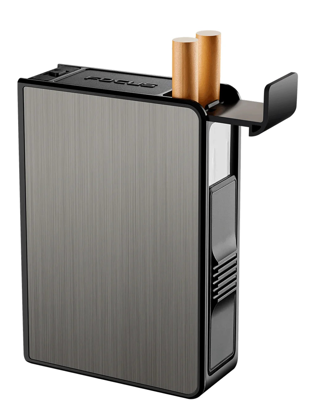 Portable Automatic Cigarette Case Waterproof Metal Cigarette Box 20pcs Capacity Cigarette Holder Case Not Lighter Gadget For Men