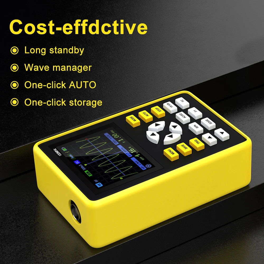 FNIRSI-5012H Handheld Digital Osciloscopio 500MS/s Sampling Rate 100MHz Analog Bandwidth 2.4 Inches Support Waveform Storage