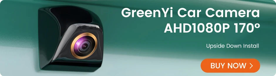 GreenYi Golden Lens Car Rear View Camera 170° Full HD Night Vision Reverse AHD Fisheye Vehicle Parking Camera