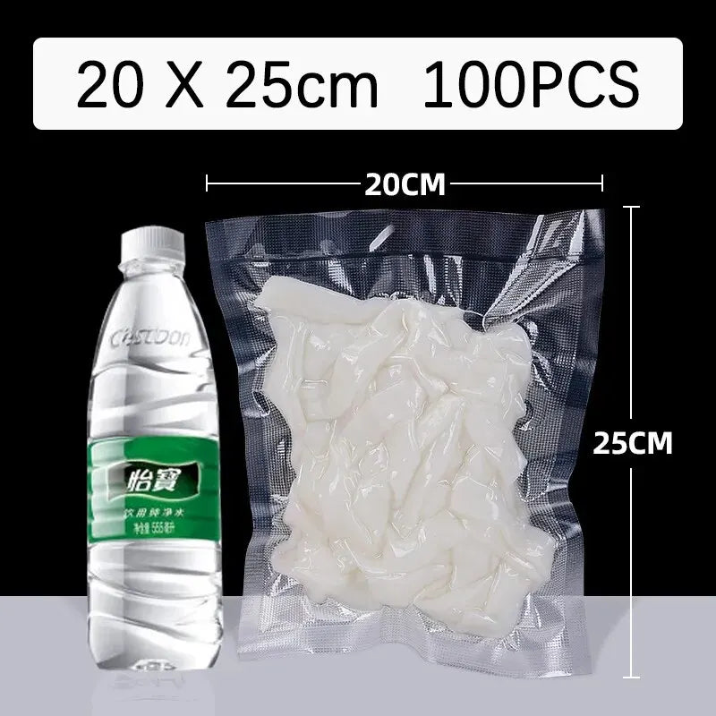 100 Quart Vacuum Sealer Bags for Food Saver, Seal a Meal, Grade, Heavy Duty, Great for vac storage, Meal Prep or Sous Vide