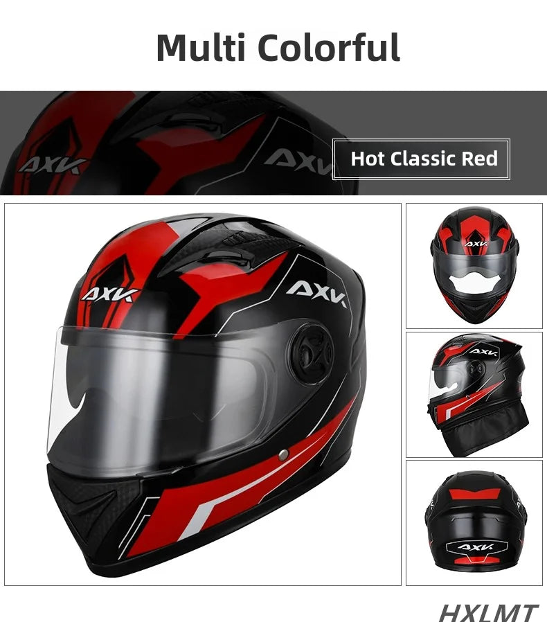 Safety Motorcycle Helmet Racing Full Helmet Motorcycle Classic Collar Helmet Headgear Casque Casco Capacete Accessories