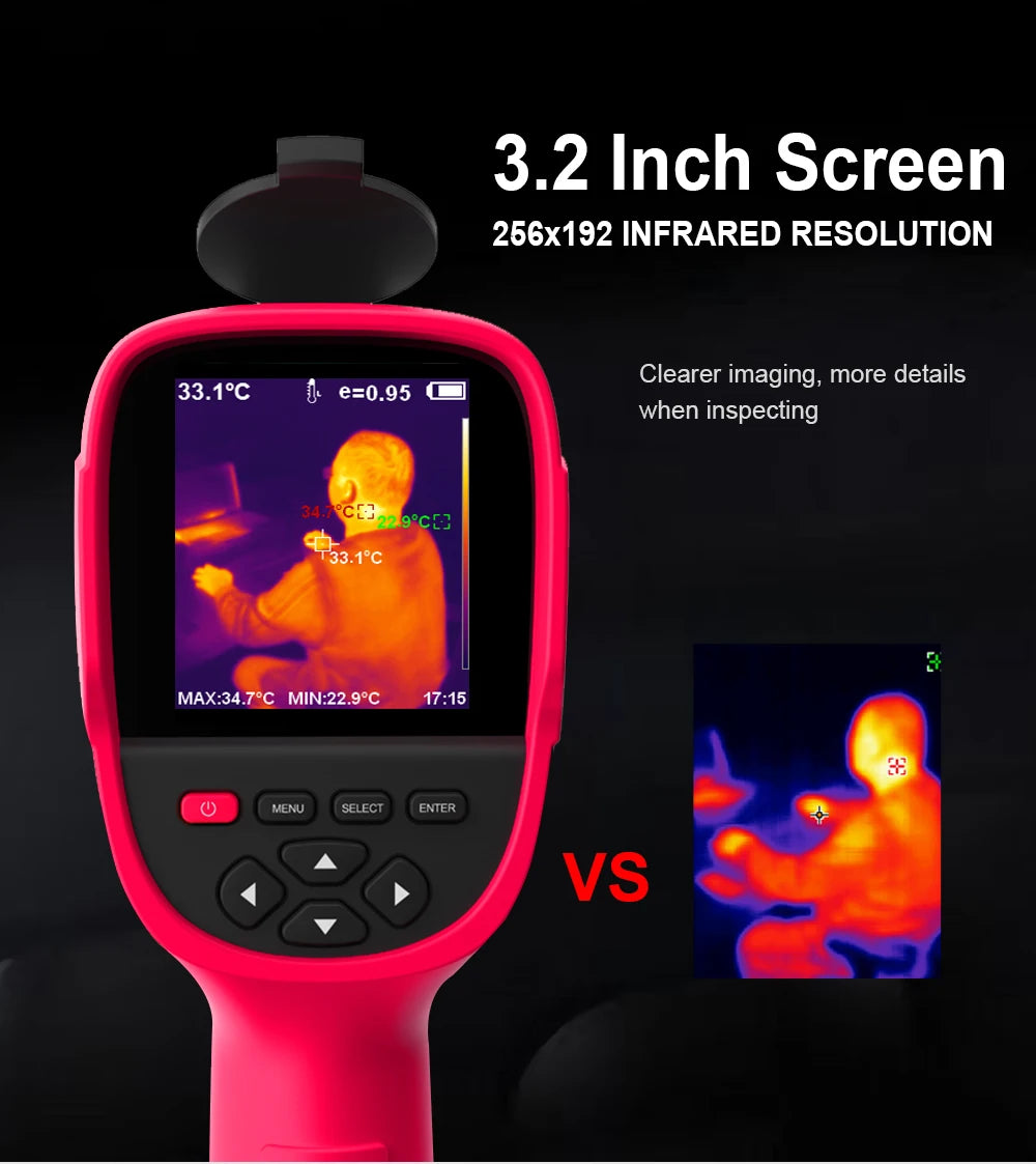 TOOLTOP ET692C Professional Thermal Imaging Camera 256*192 Handheld Thermal Imager for Pipeline Heating Leak Automotive Inspect