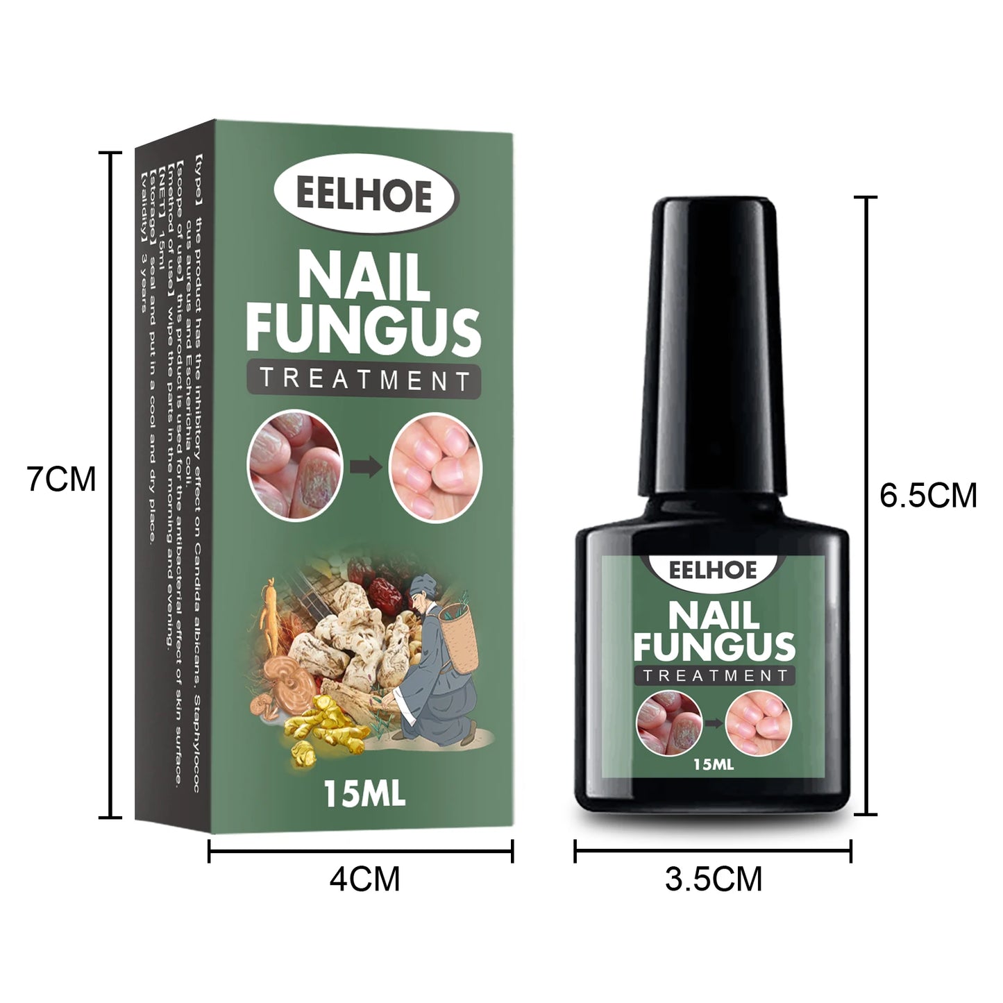 Nail Fungus Removal Serum Remove Onychomycosis Thickened Nail Repair Anti Infection Stop Pain Paronychia Treatment Essential Oil