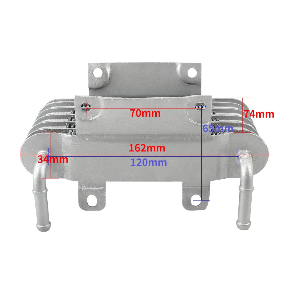 Oil Cooler Motorcycle Radiator Universal 2 Stroke Engine Aluminum 8mm Accessories Motocross Cooling System Racing Pit Dirt Bike