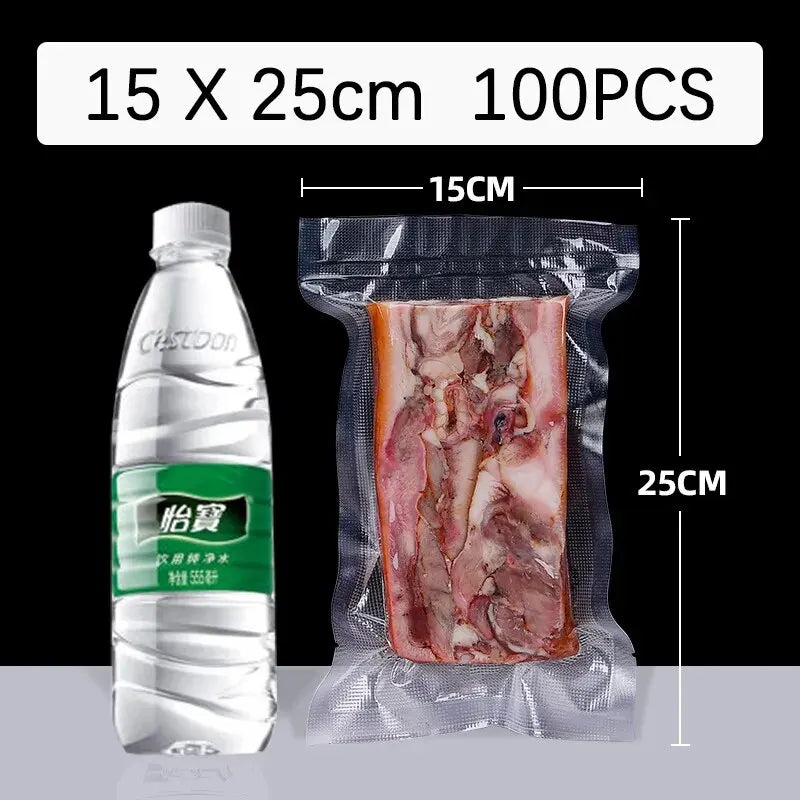100 Quart Vacuum Sealer Bags for Food Saver, Seal a Meal, Grade, Heavy Duty, Great for vac storage, Meal Prep or Sous Vide