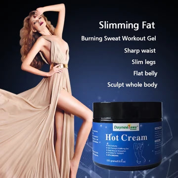 Hot Cream | Topical Cream for Burning Fats, Sweating, Anti-Cellulite and Skin Toning