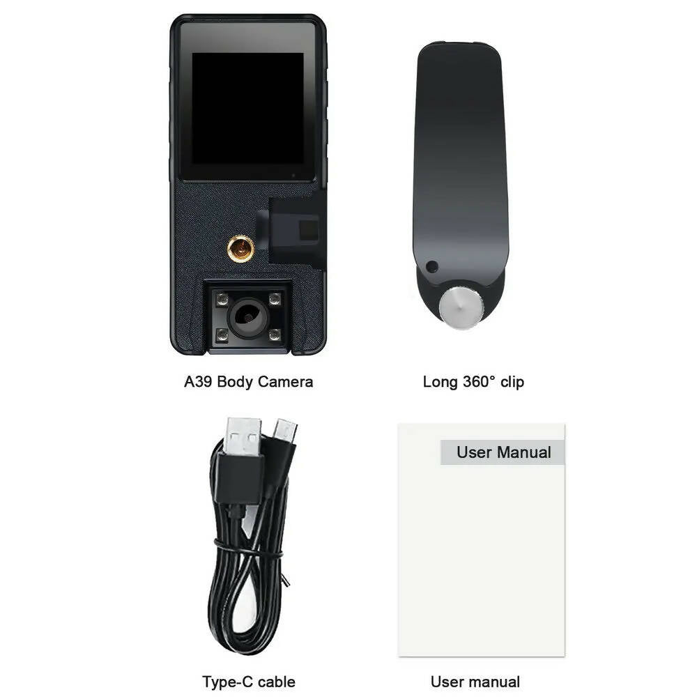 Vandlion A39N 1080P Action Cam Infrared Night Vision Full HD Mini Camera Dash Cam Small Camcorder 180 degrees Body Worn Camera