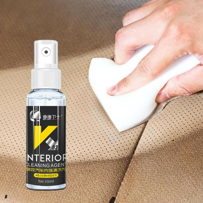 100ml Car Interior Cleaner Spray Seat Fabric Easy Deep Clean Formula Vehicle Stain Remover K02