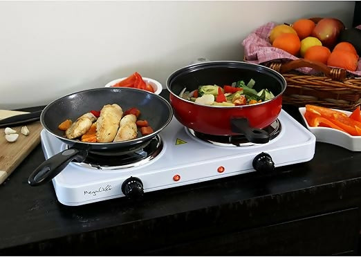 Electric TWO Double Burner Spiral Cooker