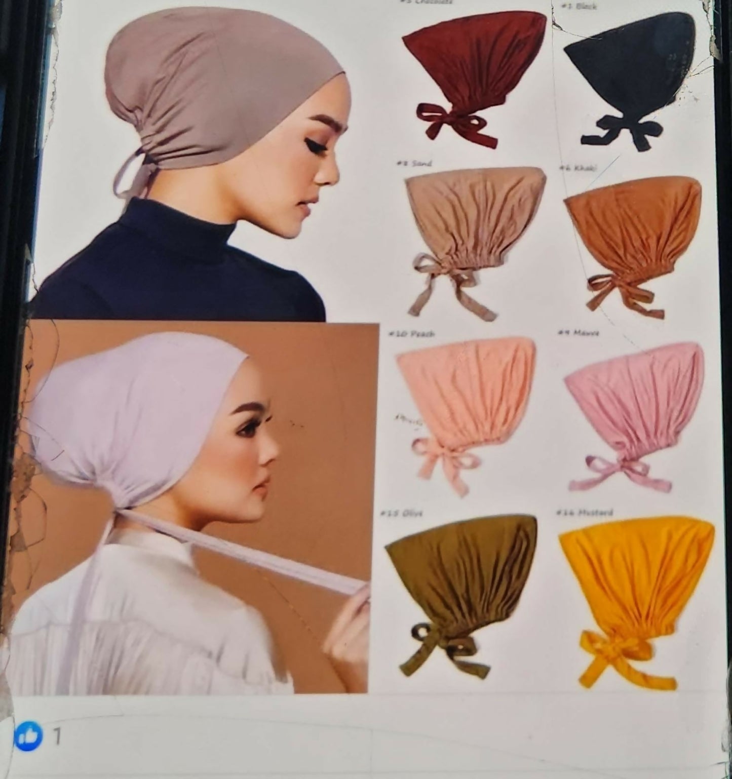 Hijab cap/sleeping beanie