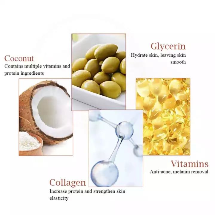 Disaar Coconut Moisturizing Gel With Collagen & Vitamins 99% Purity