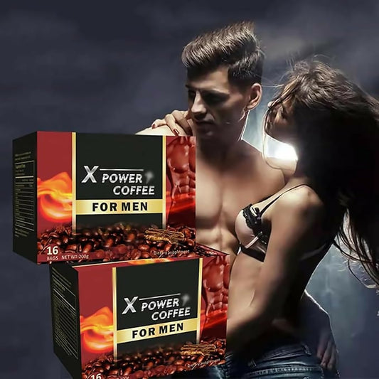 X Power Men's Performance Coffee – Natural Libido Booster, Energy Enhancer & Stamina Support