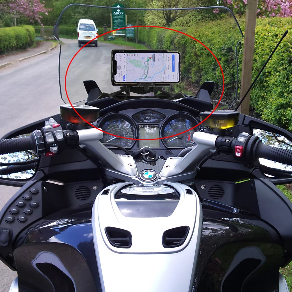 New Motorcycle For BMW R 1200 RT -2009 R1200RT 2010-2013 Navigation Bracket GPS Navigator USB Charging Phone Holder 2014-2019