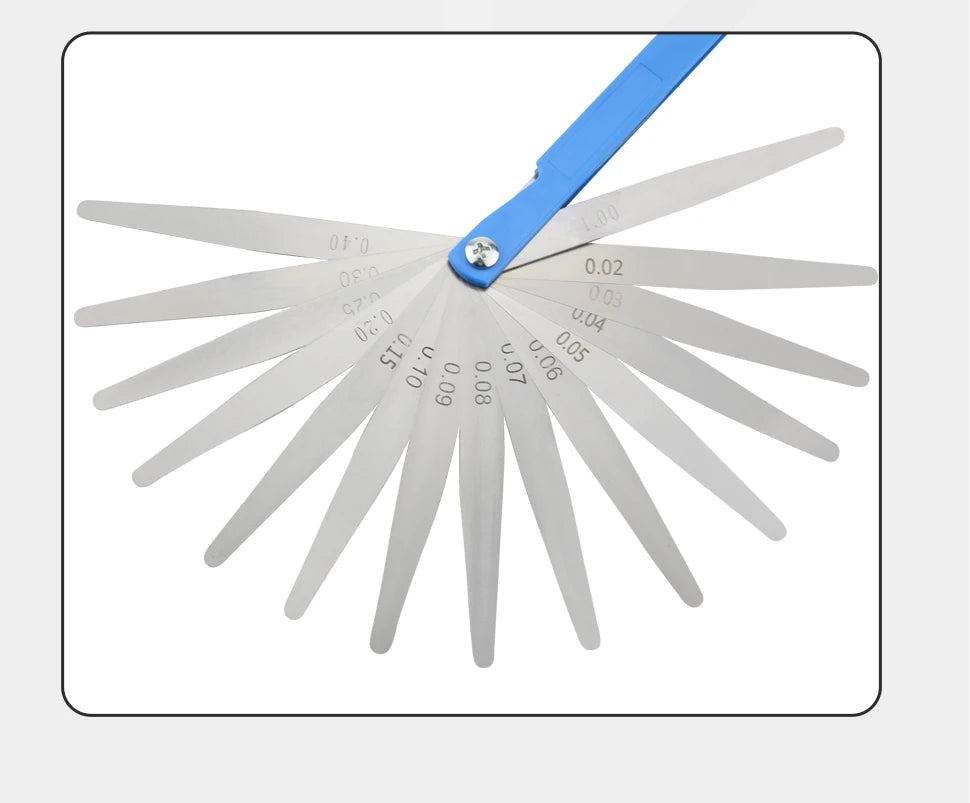 100B17 Feeler Gauge Spark Plug Gauge Filler Gauge Valve Probes Metric Thickness Set Probe Thickness Gauge Spark Plug Gap Tools