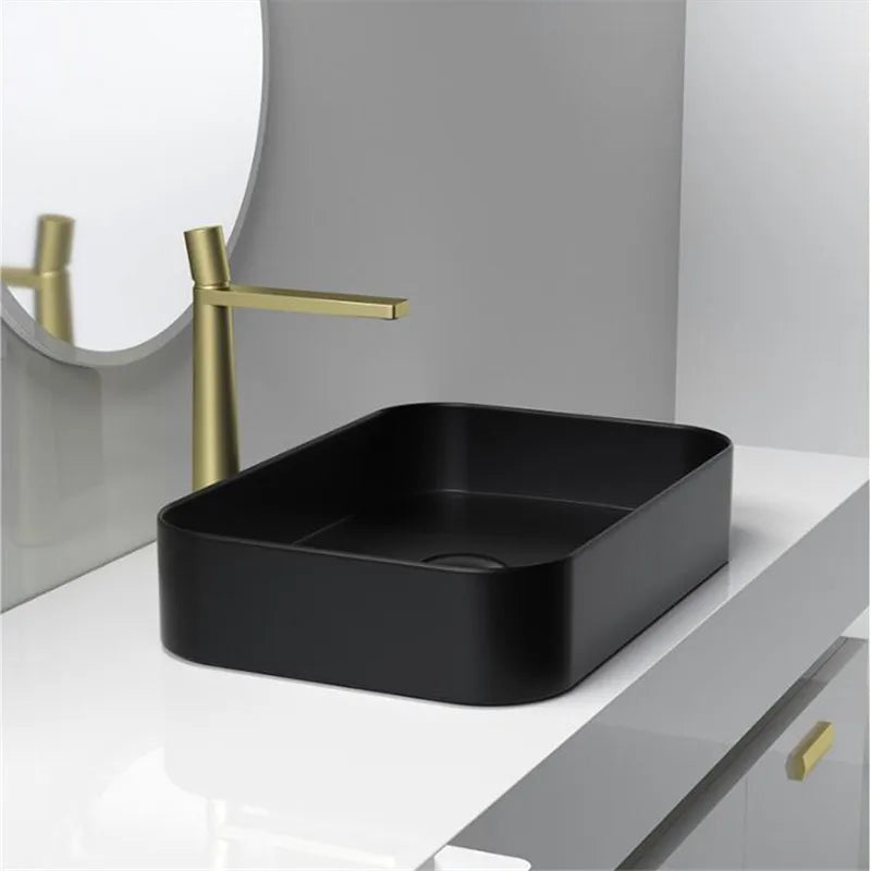 Tuqiu Basin Faucet Brass Bathroom Faucet Mixer Tap Black Wash basin Faucet Single Handle Hot and Cold Chrome Lavotory Faucet