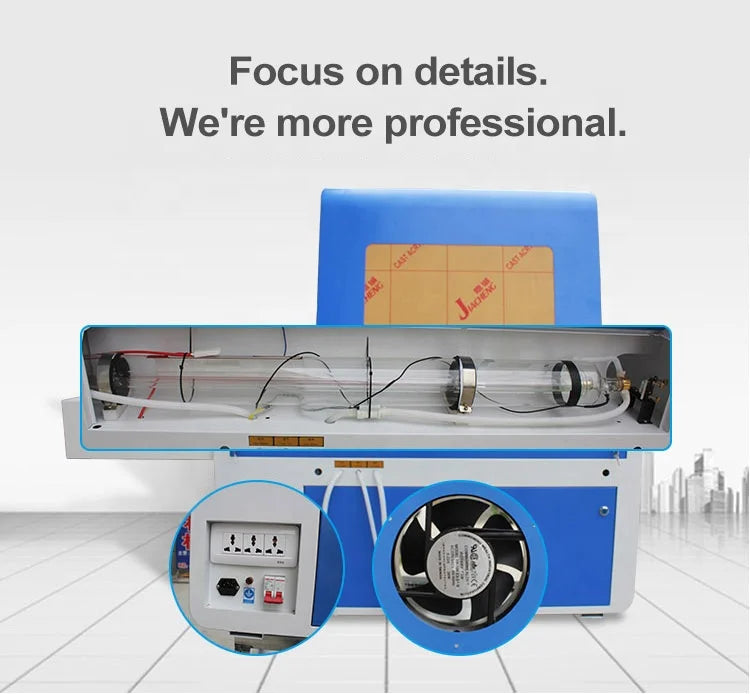 Factory Price 50W/60W/80W/100W CO2 4060 Laser Cutting Machine To Sea Port With High Quality Laser Engraving Machine